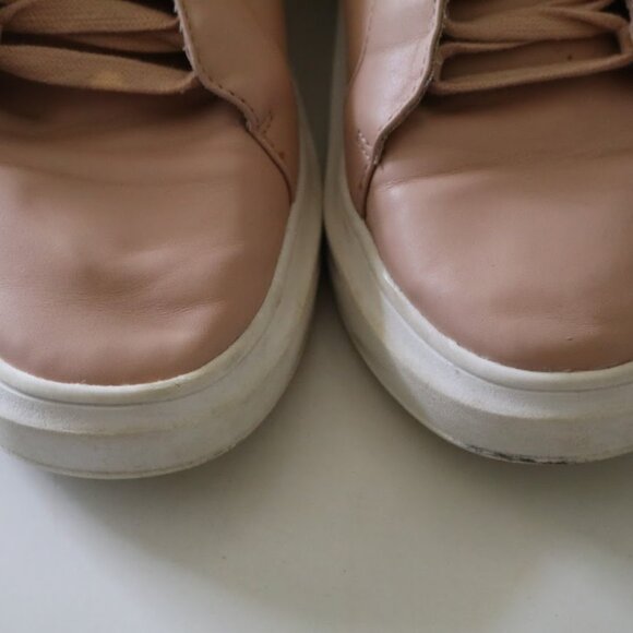 Just Fab JILL Faux Leather Chunky Sneaker - Blush Nude, Size 7.5 - Picture 11 of 16